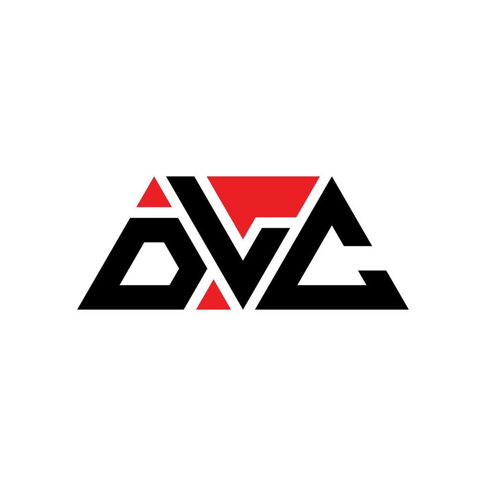 DLC triangle letter logo design with triangle shape. DLC triangle logo