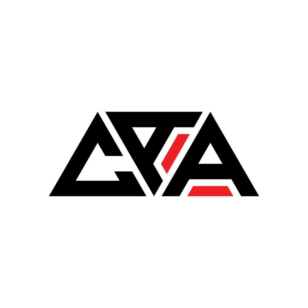 diseño de logotipo de letra triangular caa con forma de triángulo. monograma de diseño del logotipo del triángulo caa. plantilla de logotipo de vector de triángulo caa con color rojo. logotipo triangular caa logotipo simple, elegante y lujoso. caa