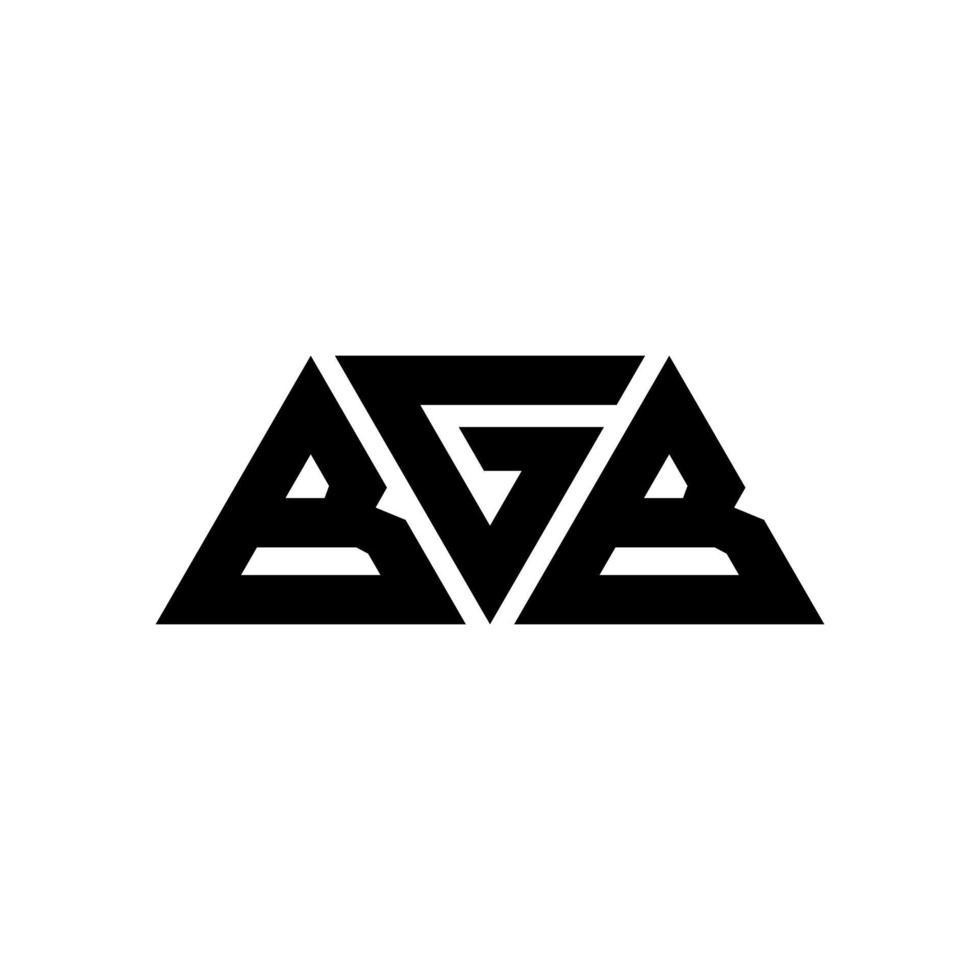 Diseño de logotipo de letra triangular bgb con forma de triángulo. monograma de diseño del logotipo del triángulo bgb. plantilla de logotipo de vector de triángulo bgb con color rojo. logotipo triangular bgb logotipo simple, elegante y lujoso. bgb