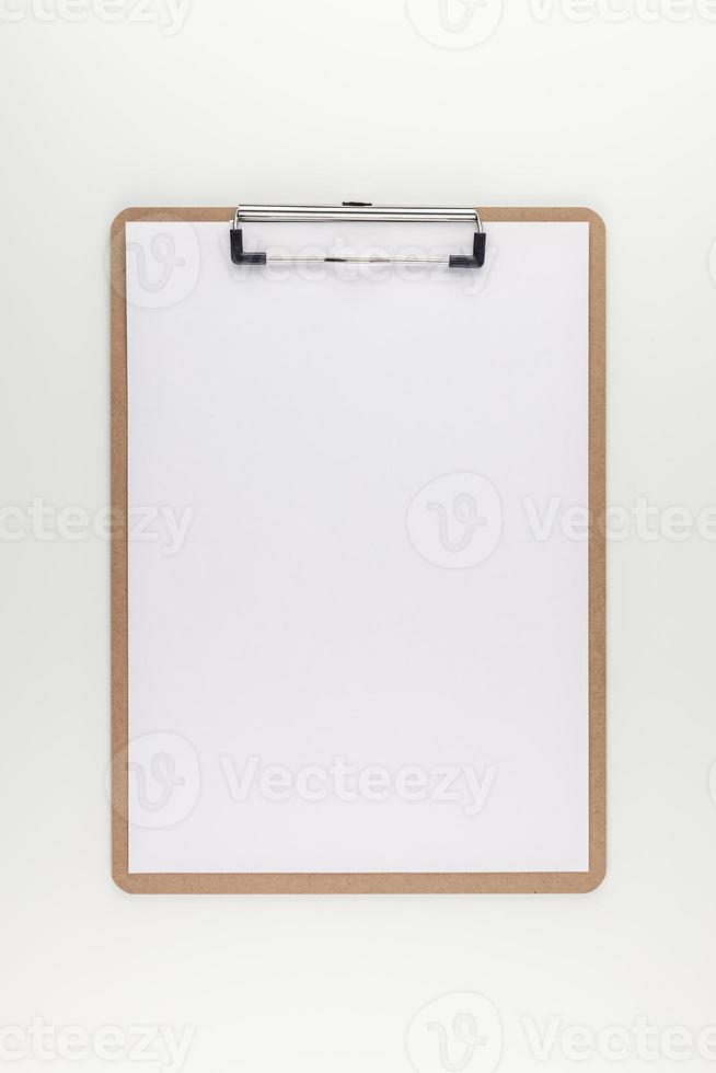 Empty clip board with copy space mock up template photo