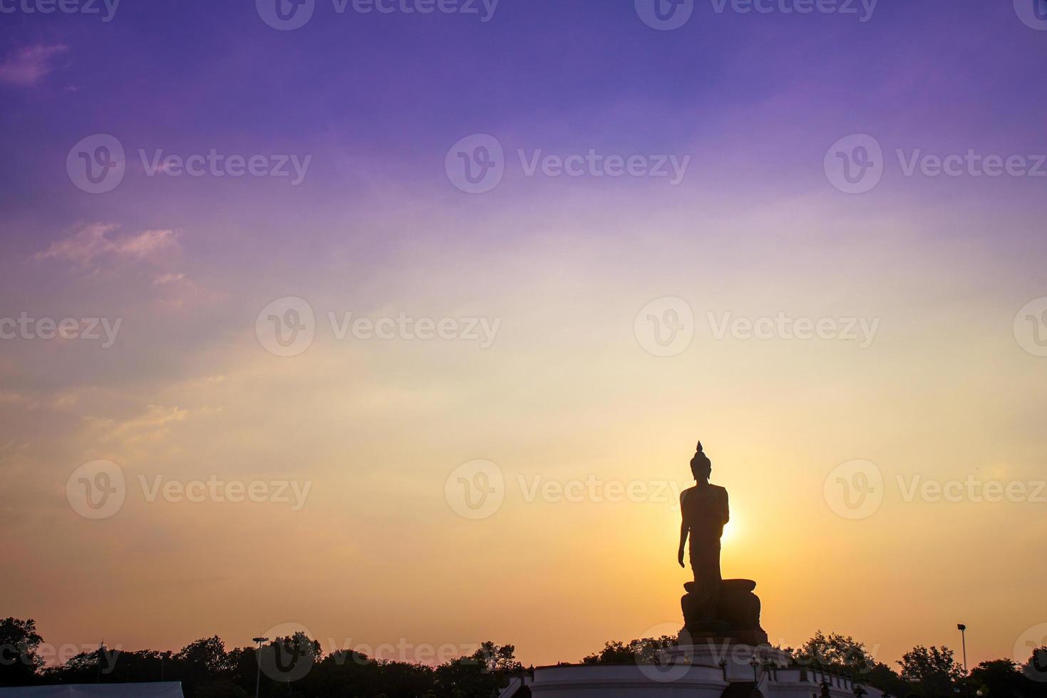 15.87 m, or 52 ft, high Buddha statue at Phutthamonthon, Bangkok, Thailand photo