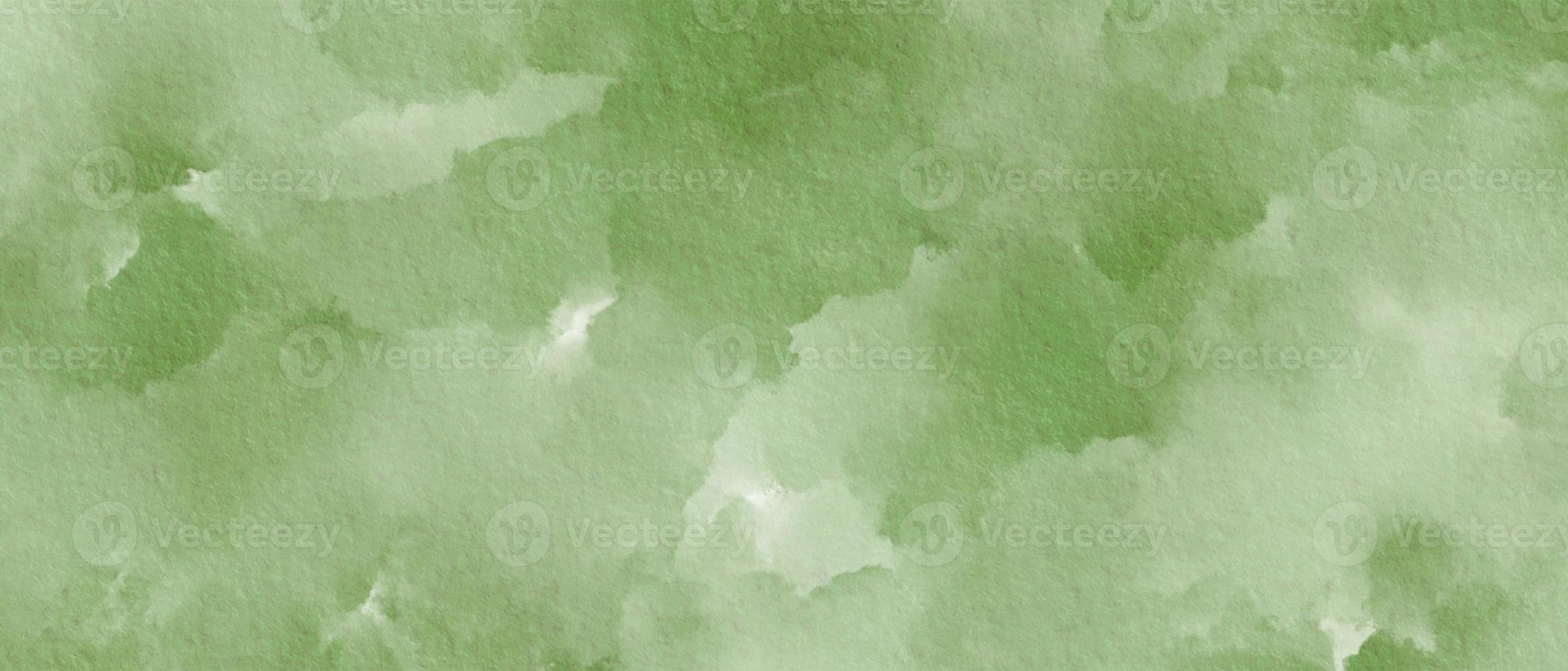 Green Autumn Halloween Watercolor Paint Stain Background Rectangle photo