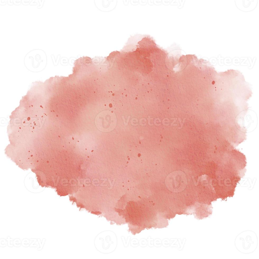 Light Pink Autumn Halloween Watercolor Paint Stain Background Circle photo
