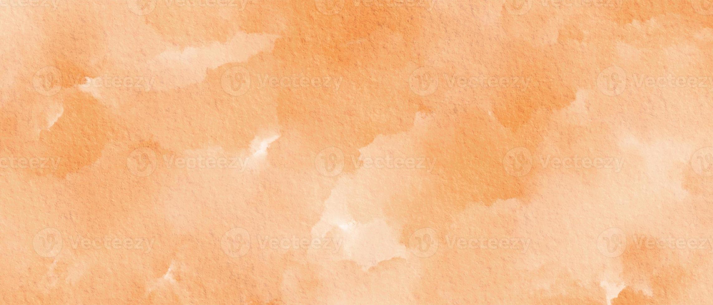 Orange Pink Autumn Halloween Watercolor Paint Stain Background Rectangle photo