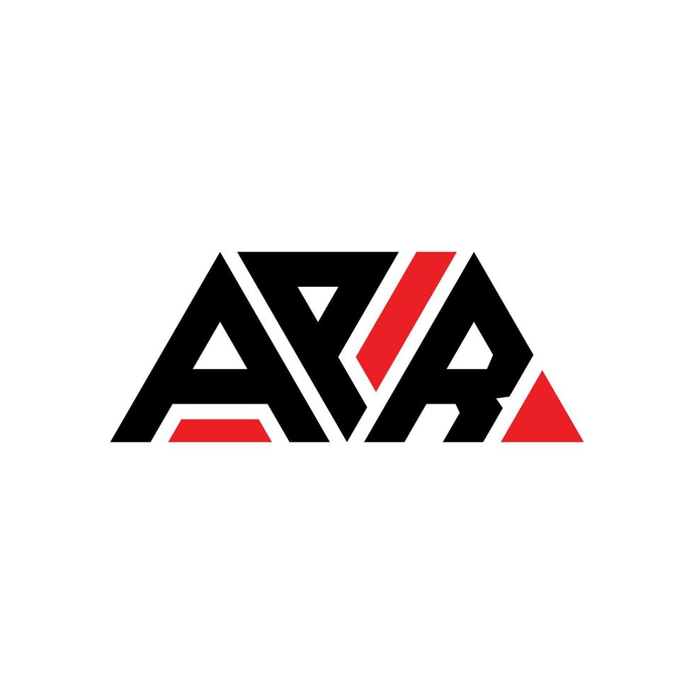 APR triangle letter logo design with triangle shape. APR triangle logo design monogram. APR triangle vector logo template with red color. APR triangular logo Simple, Elegant, and Luxurious Logo. APR