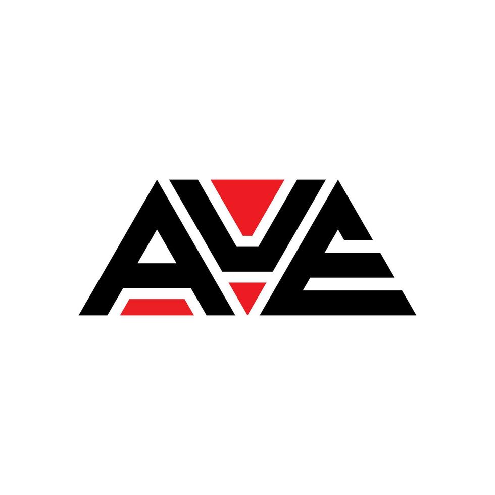 AUE triangle letter logo design with triangle shape. AUE triangle logo design monogram. AUE triangle vector logo template with red color. AUE triangular logo Simple, Elegant, and Luxurious Logo. AUE