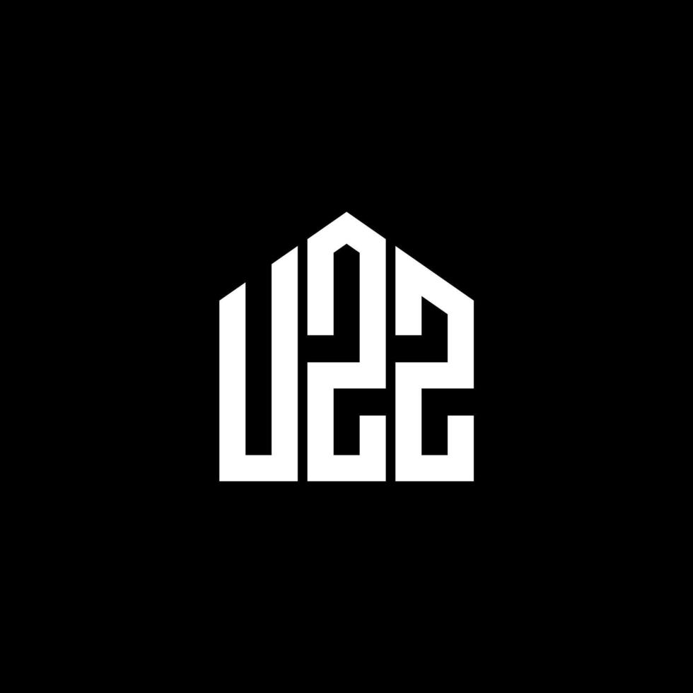 diseño de logotipo de letra uzz sobre fondo negro. concepto de logotipo de letra de iniciales creativas uzz. diseño de letras uzz. vector
