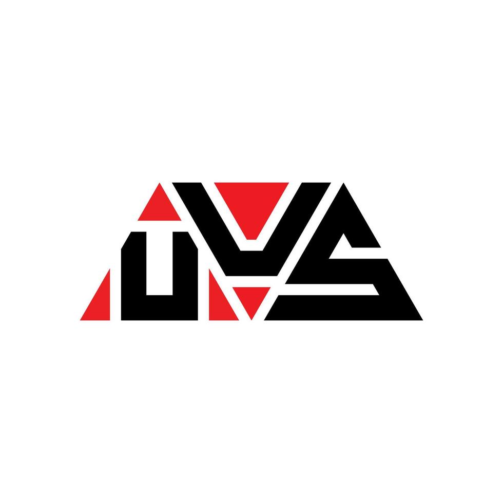 uus diseño de logotipo de letra triangular con forma de triángulo. monograma de diseño del logotipo del triángulo uus. plantilla de logotipo de vector de triángulo uus con color rojo. logotipo triangular de uus logotipo simple, elegante y lujoso. nosotros