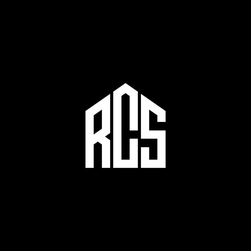 RCS letter design.RCS letter logo design on BLACK background. RCS creative initials letter logo concept. RCS letter design.RCS letter logo design on BLACK background. R vector