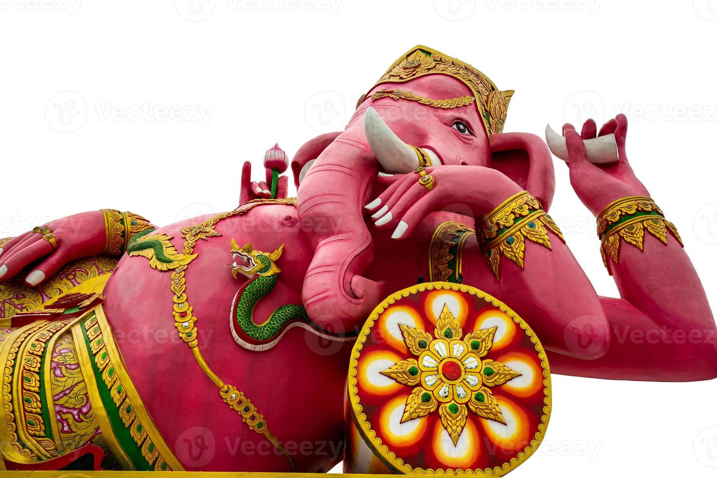Ganesha pink temple thailand photo