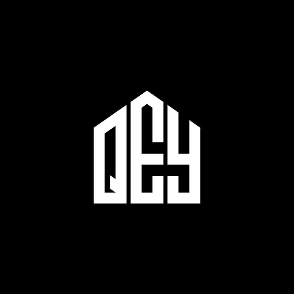 diseño de letras qey. diseño de logotipo de letras qey sobre fondo negro. concepto de logotipo de letra inicial creativa qey. diseño de letras qey. diseño de logotipo de letras qey sobre fondo negro. q vector