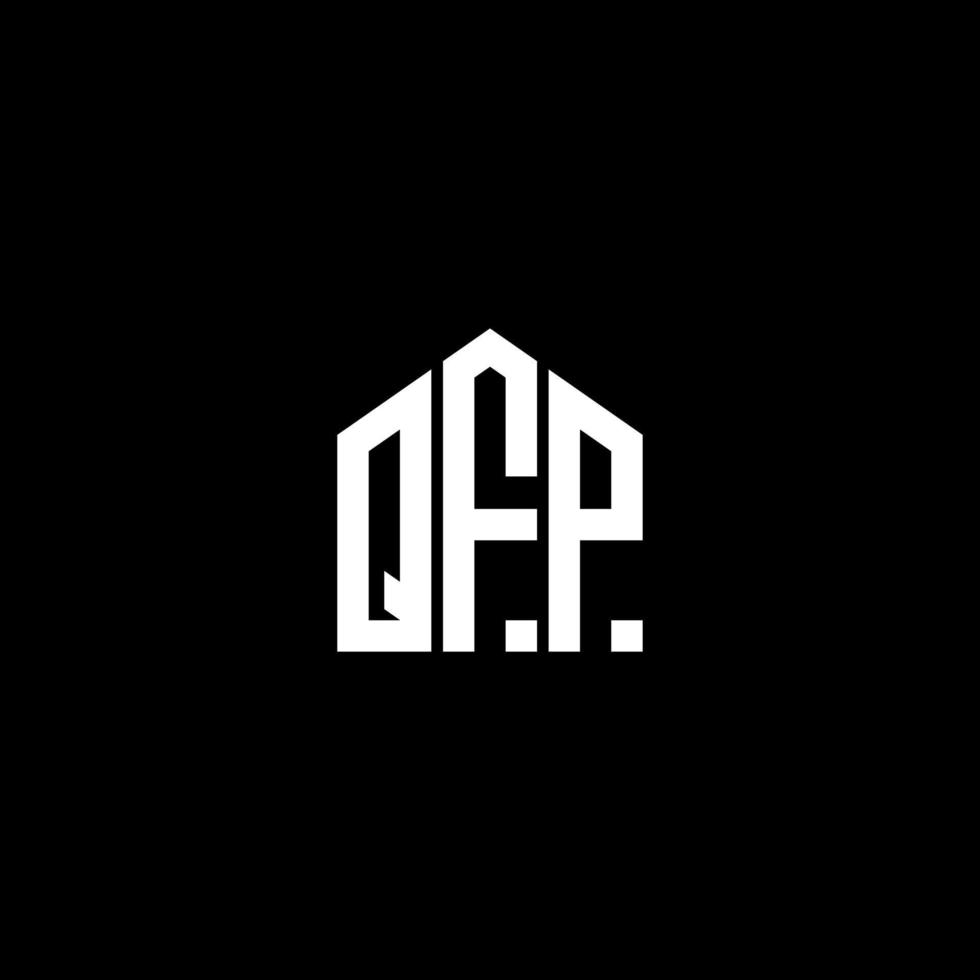 QFP letter design.QFP letter logo design on BLACK background. QFP creative initials letter logo concept. QFP letter design.QFP letter logo design on BLACK background. Q vector