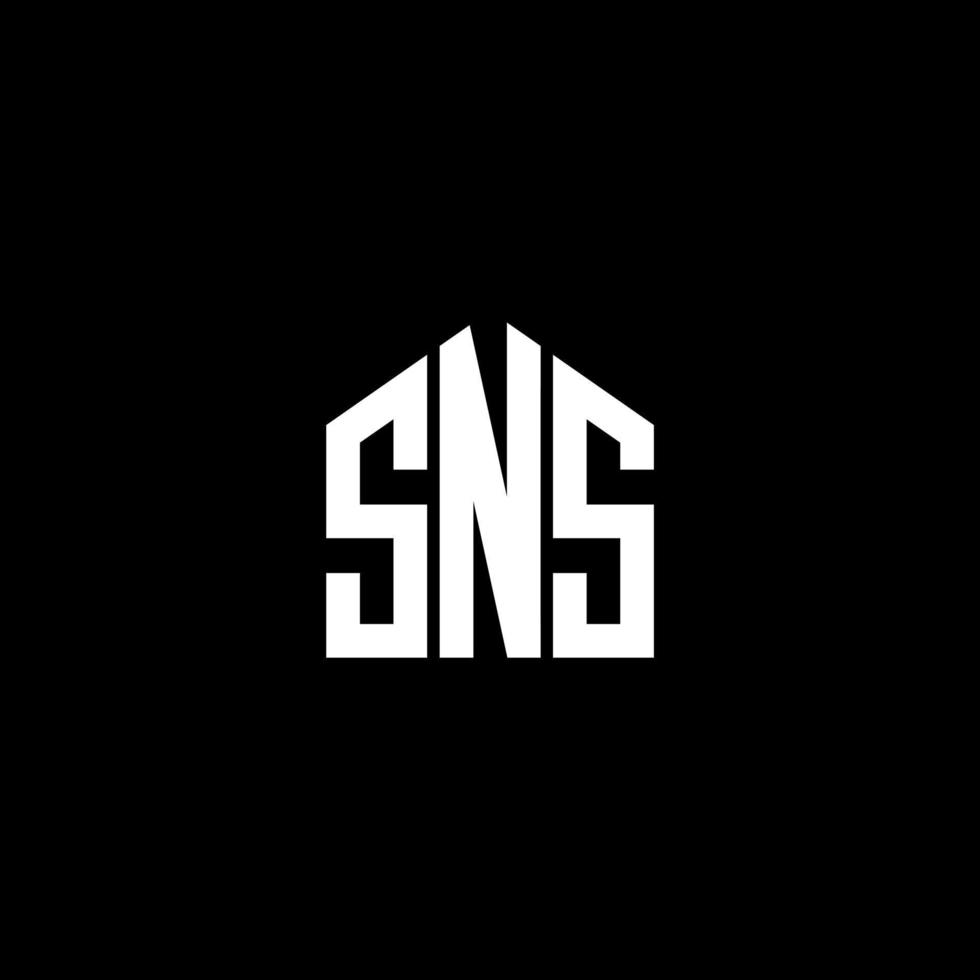 UNS letter logo design on BLACK background. UNS creative initials letter logo concept. UNS letter design. vector