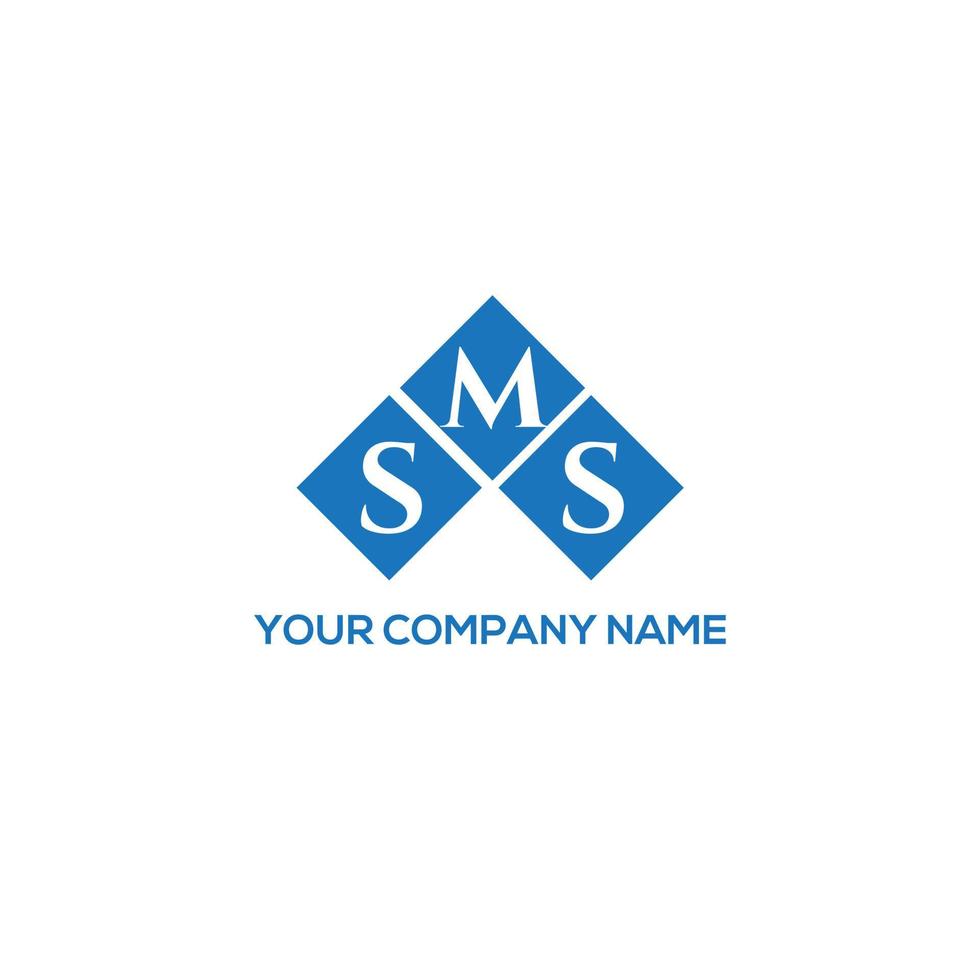 SMS creative initials letter logo concept. SMS letter design.SMS letter logo design on WHITE background. SMS creative initials letter logo concept. SMS letter design. vector