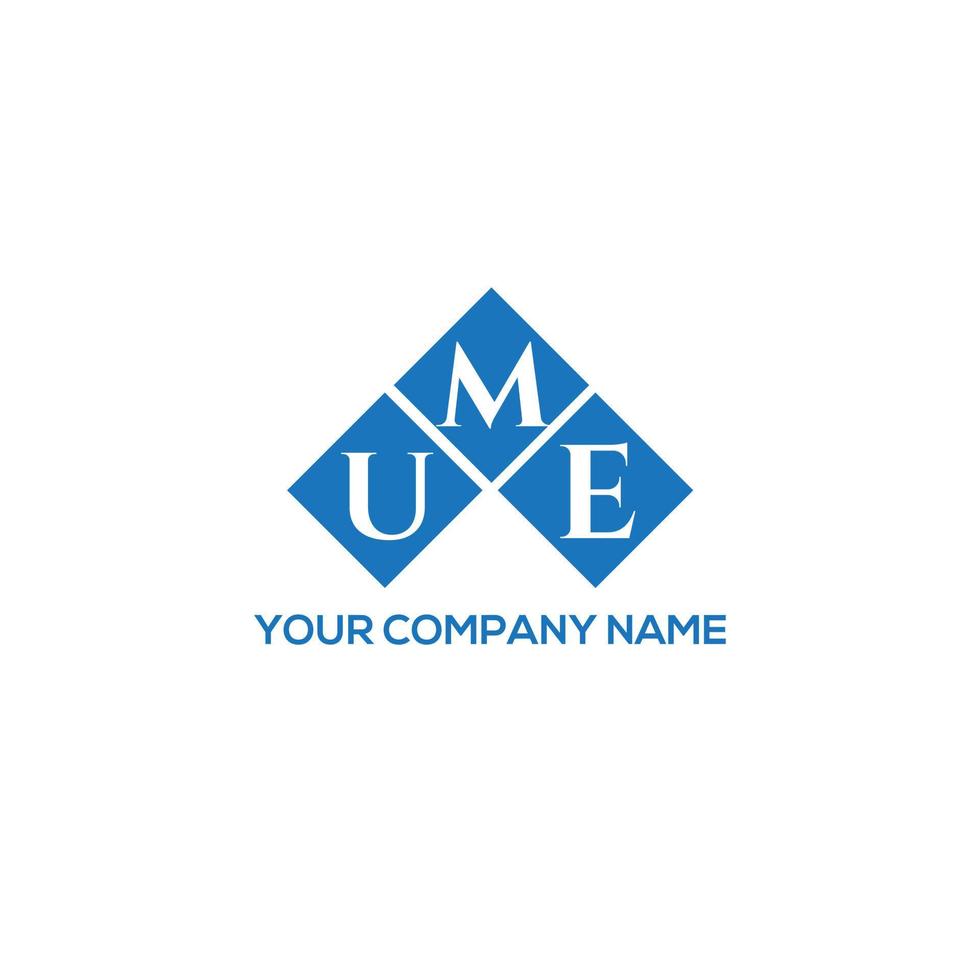 UME creative initials letter logo concept. UME letter design.UME letter logo design on WHITE background. UME creative initials letter logo concept. UME letter design. vector