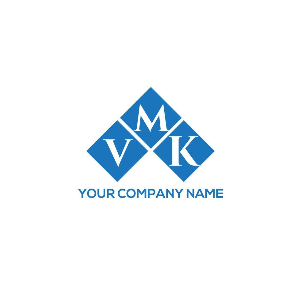 Concepto de logotipo de letra de iniciales creativas vmk. vmk letter design.vmk letter logo design sobre fondo blanco. Concepto de logotipo de letra de iniciales creativas vmk. diseño de letras vmk. vector