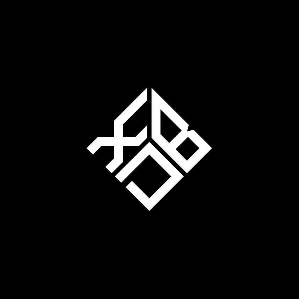 XBD letter logo design on black background. XBD creative initials letter logo concept. XBD letter design. vector