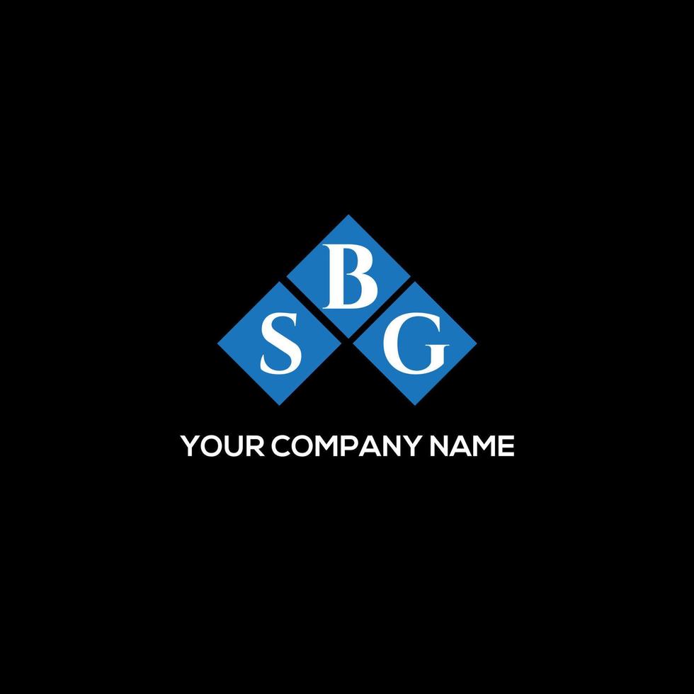 SBG letter logo design on BLACK background. SBG creative initials letter logo concept. SBG letter design. vector