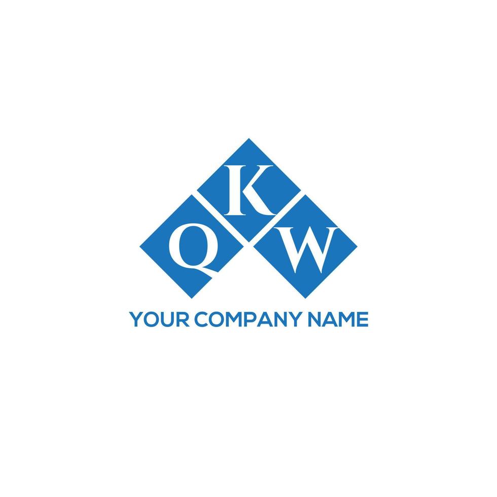 diseño de logotipo de letra qkw sobre fondo blanco. qkw concepto de logotipo de letra inicial creativa. diseño de letras qkw. vector