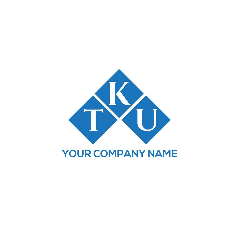 diseño de letras tku. Diseño de logotipo de letras tku sobre fondo blanco. concepto de logotipo de letra de iniciales creativas tku. diseño de letras tku. Diseño de logotipo de letras tku sobre fondo blanco. t vector