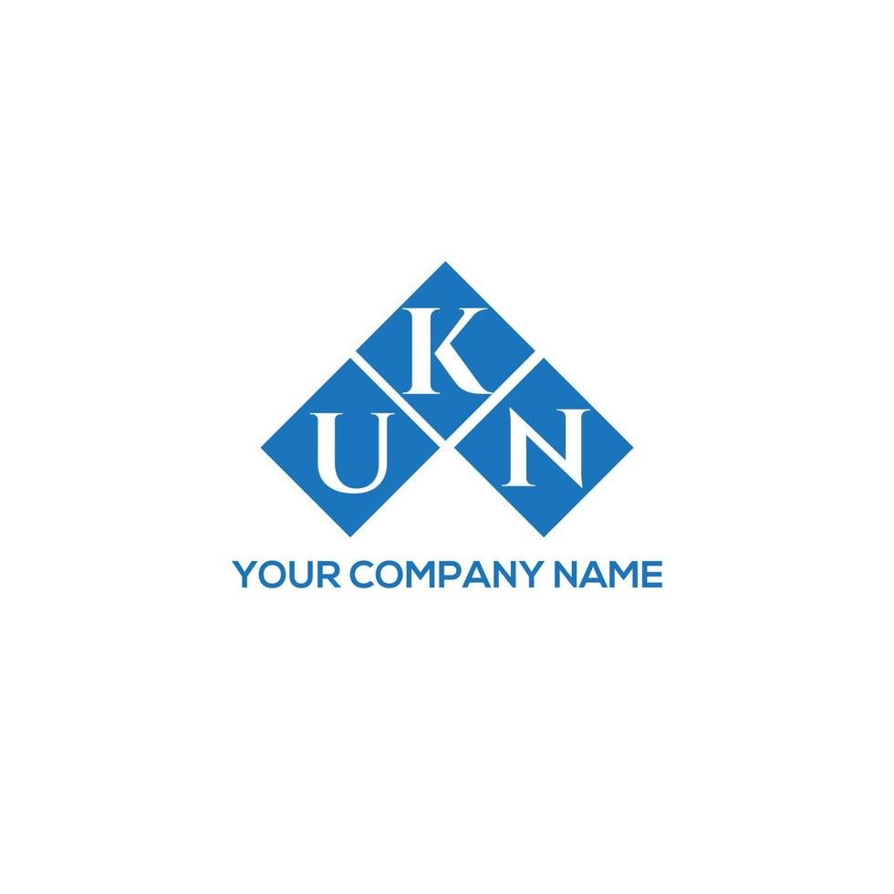 UKN letter logo design on WHITE background. UKN creative initials letter logo concept. UKN letter design. vector