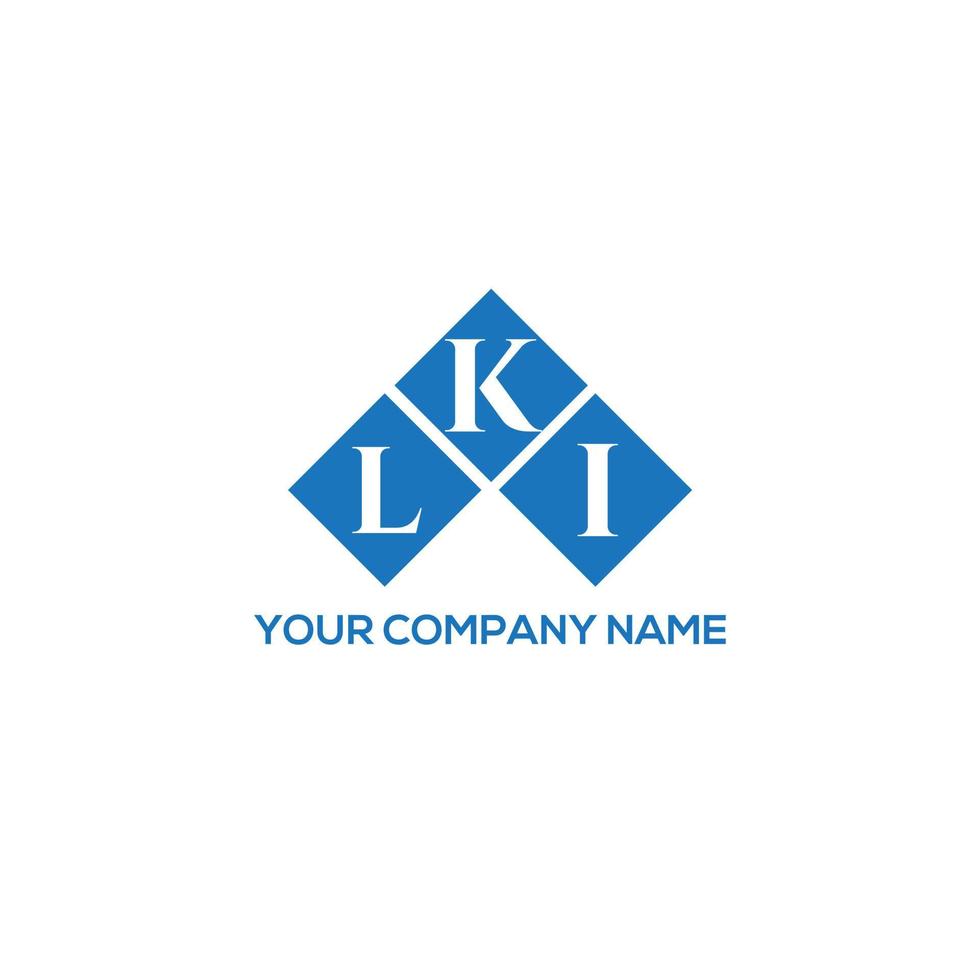 LKI letter design.LKI letter logo design on WHITE background. LKI creative initials letter logo concept. LKI letter design.LKI letter logo design on WHITE background. L vector