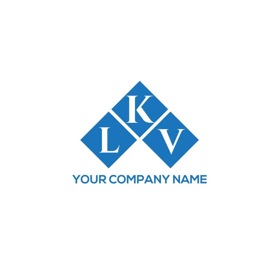 diseño de logotipo de letra lkv sobre fondo blanco. concepto de logotipo de letra de iniciales creativas lkv. diseño de letras lkv. vector