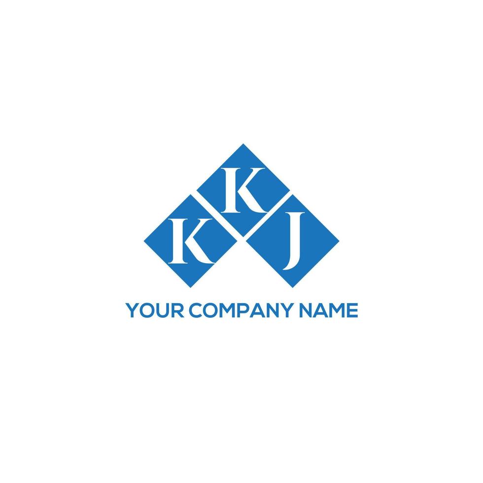 KKJ letter logo design on WHITE background. KKJ creative initials letter logo concept. KKJ letter design. vector