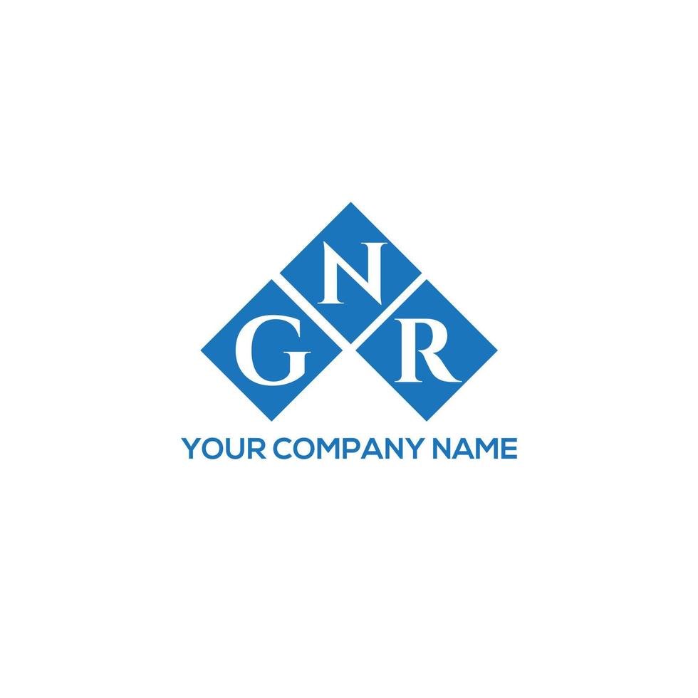 GNR letter logo design on WHITE background. GNR creative initials letter logo concept. GNR letter design. vector