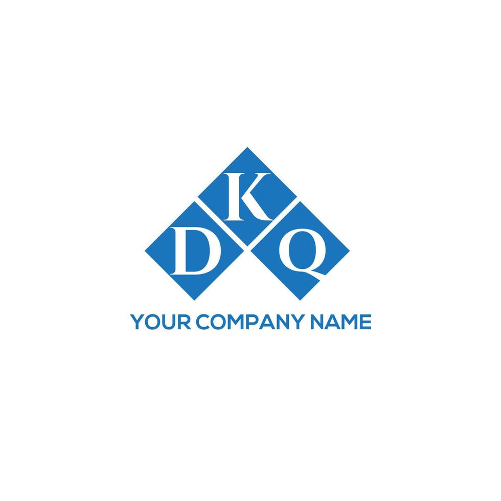 diseño de letras dkq. Diseño de logotipo de letras dkq sobre fondo blanco. concepto de logotipo de letra de iniciales creativas dkq. diseño de letras dkq. Diseño de logotipo de letras dkq sobre fondo blanco. d vector