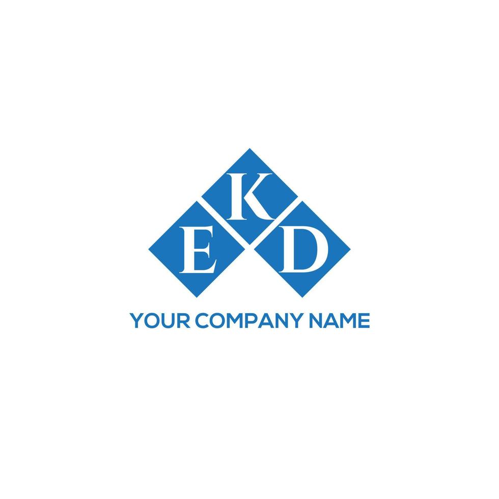 EKD letter design.EKD letter logo design on WHITE background. EKD creative initials letter logo concept. EKD letter design. vector