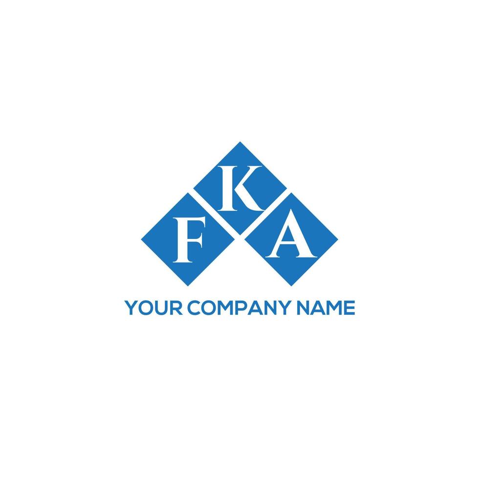 FKA letter design.FKA letter logo design on WHITE background. FKA creative initials letter logo concept. FKA letter design.FKA letter logo design on WHITE background. F vector