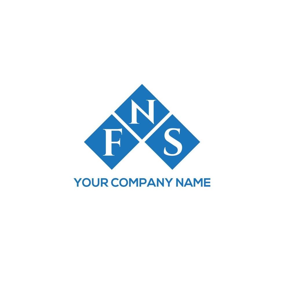 FNS letter logo design on WHITE background. FNS creative initials letter logo concept. FNS letter design. vector