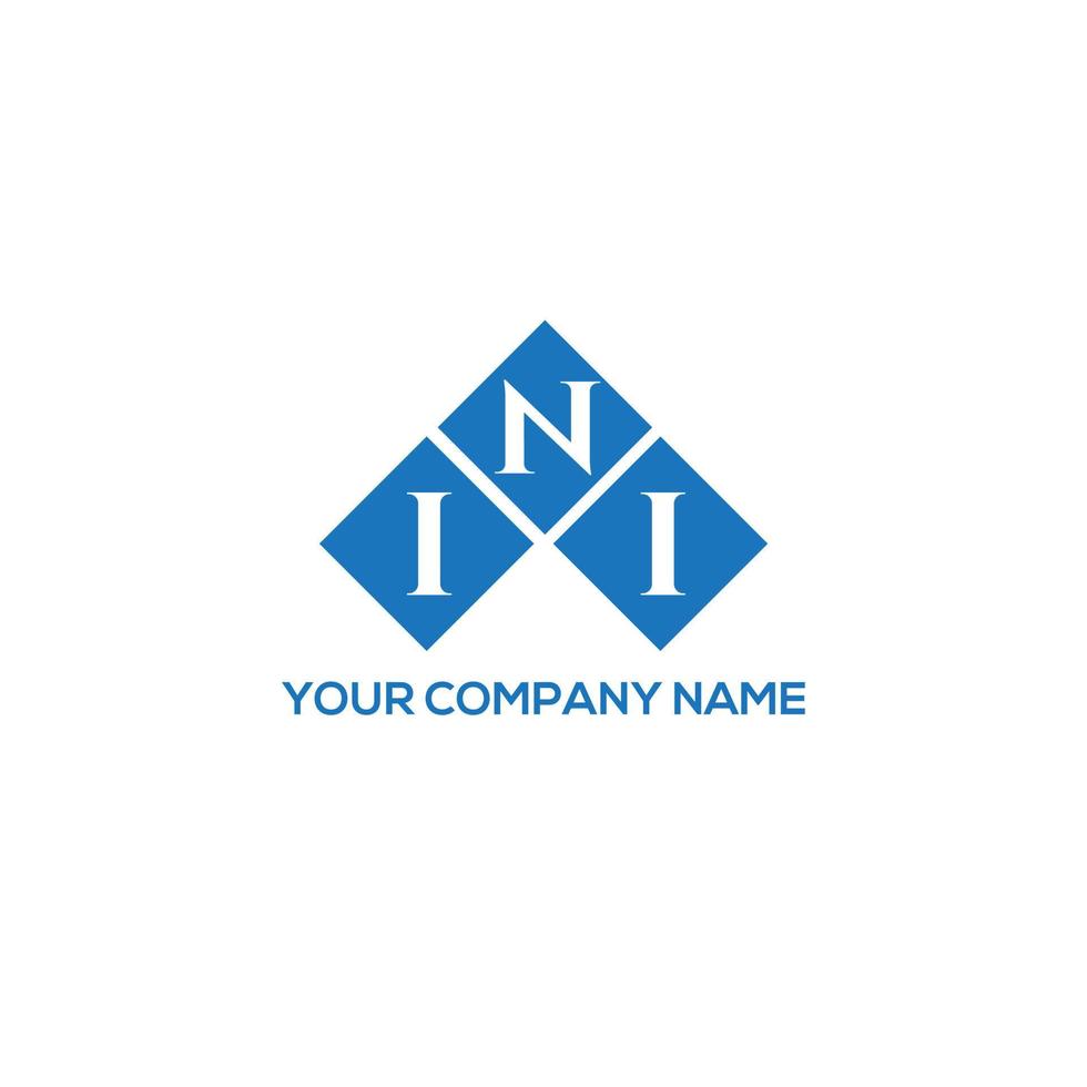 INI creative initials letter logo concept. INI letter design.INI letter logo design on WHITE background. INI creative initials letter logo concept. INI letter design. vector