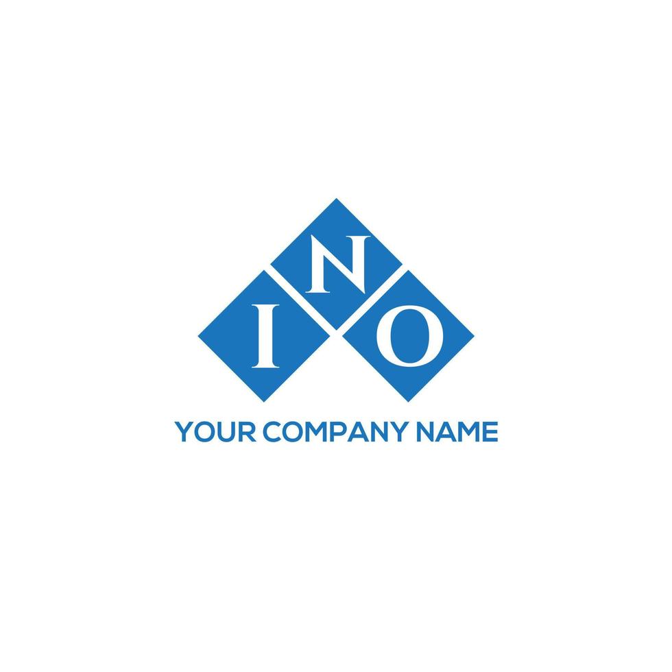 INO letter logo design on WHITE background. INO creative initials letter logo concept. INO letter design. vector