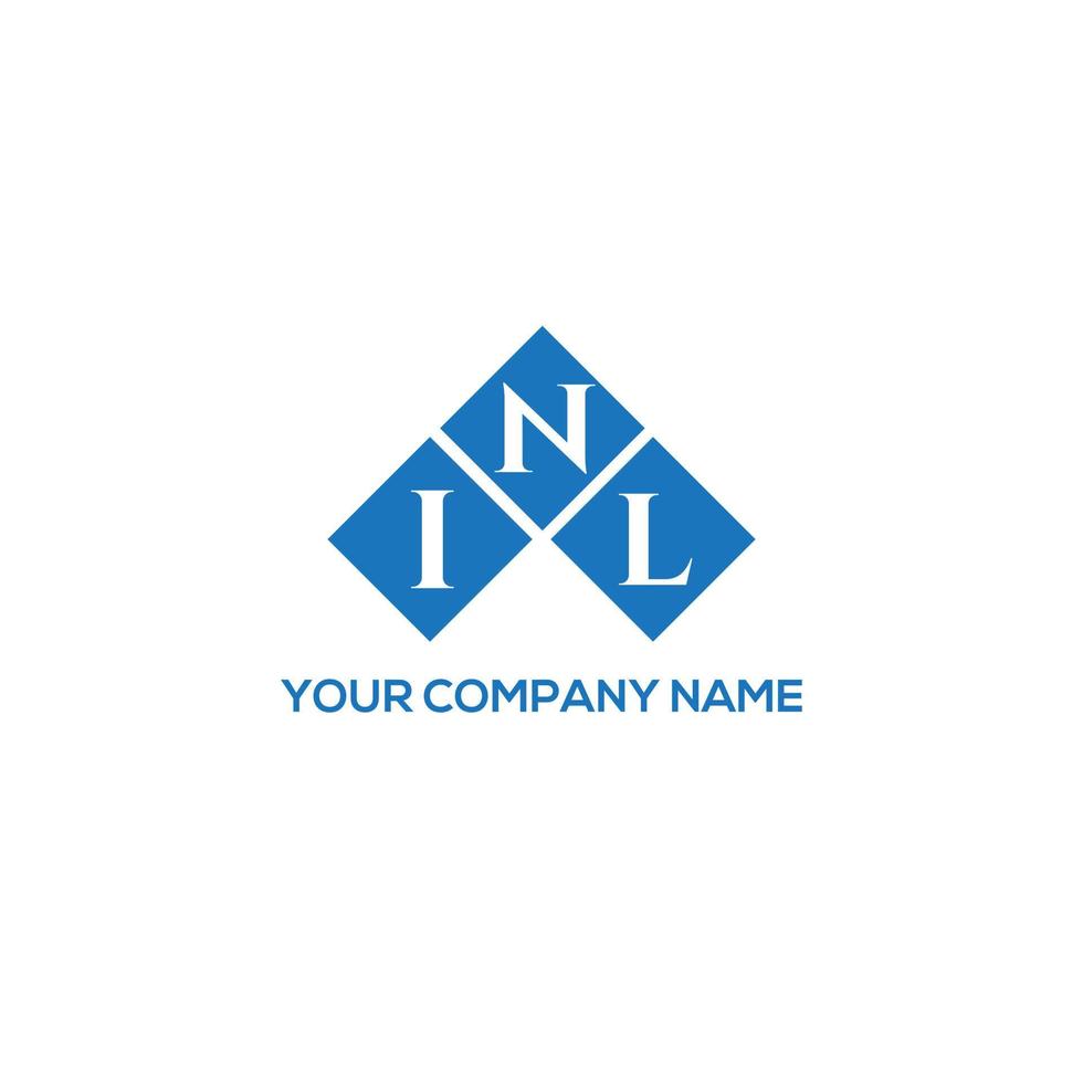 inl letter design.inl letter logo design sobre fondo blanco. inl concepto de logotipo de letra de iniciales creativas. inl letter design.inl letter logo design sobre fondo blanco. i vector