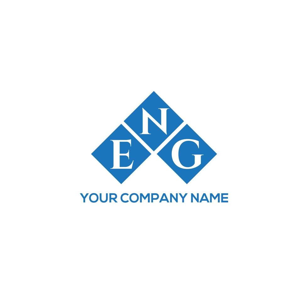 ENG letter logo design on WHITE background. ENG creative initials letter logo concept. ENG letter design. vector