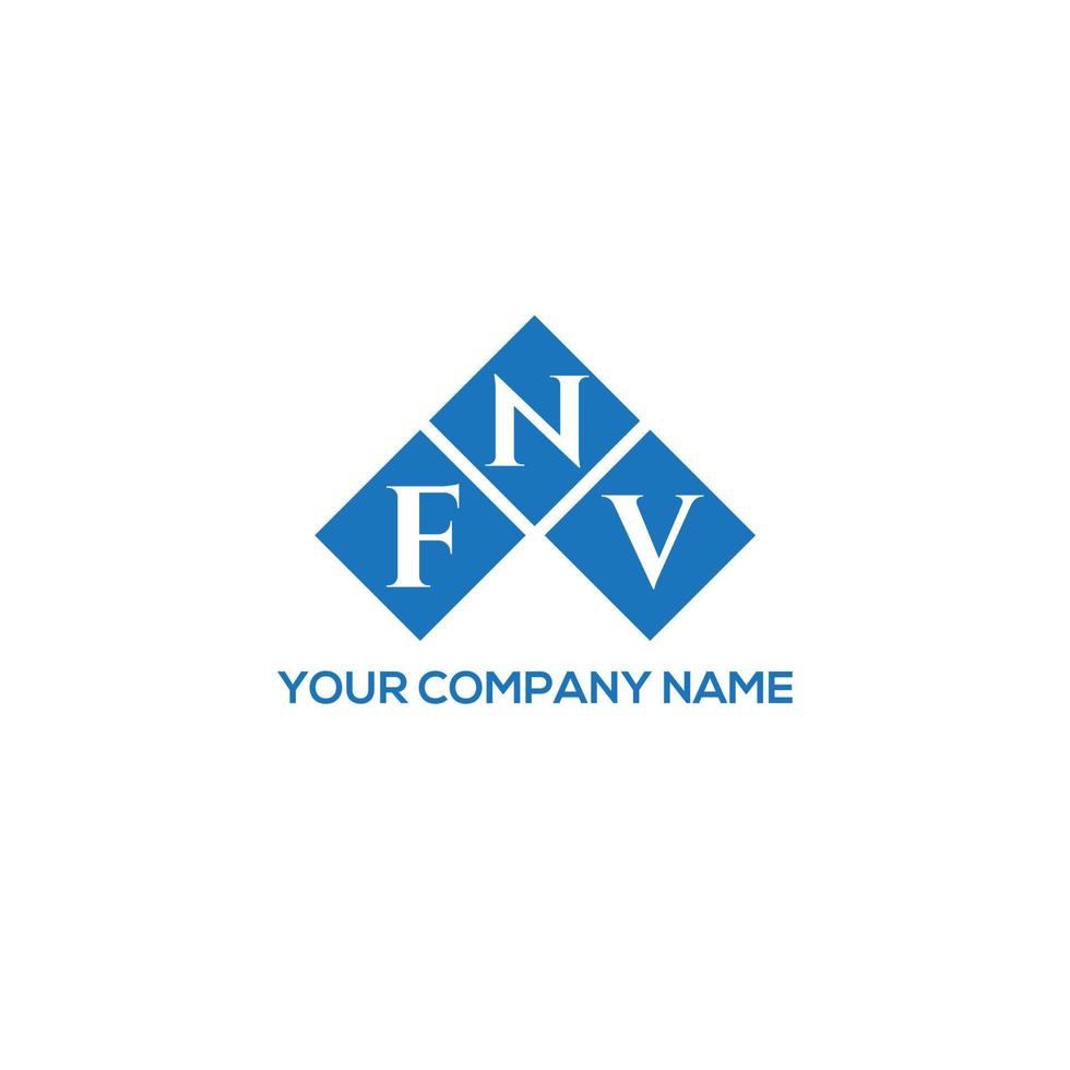 FNV letter logo design on WHITE background. FNV creative initials letter logo concept. FNV letter design. vector