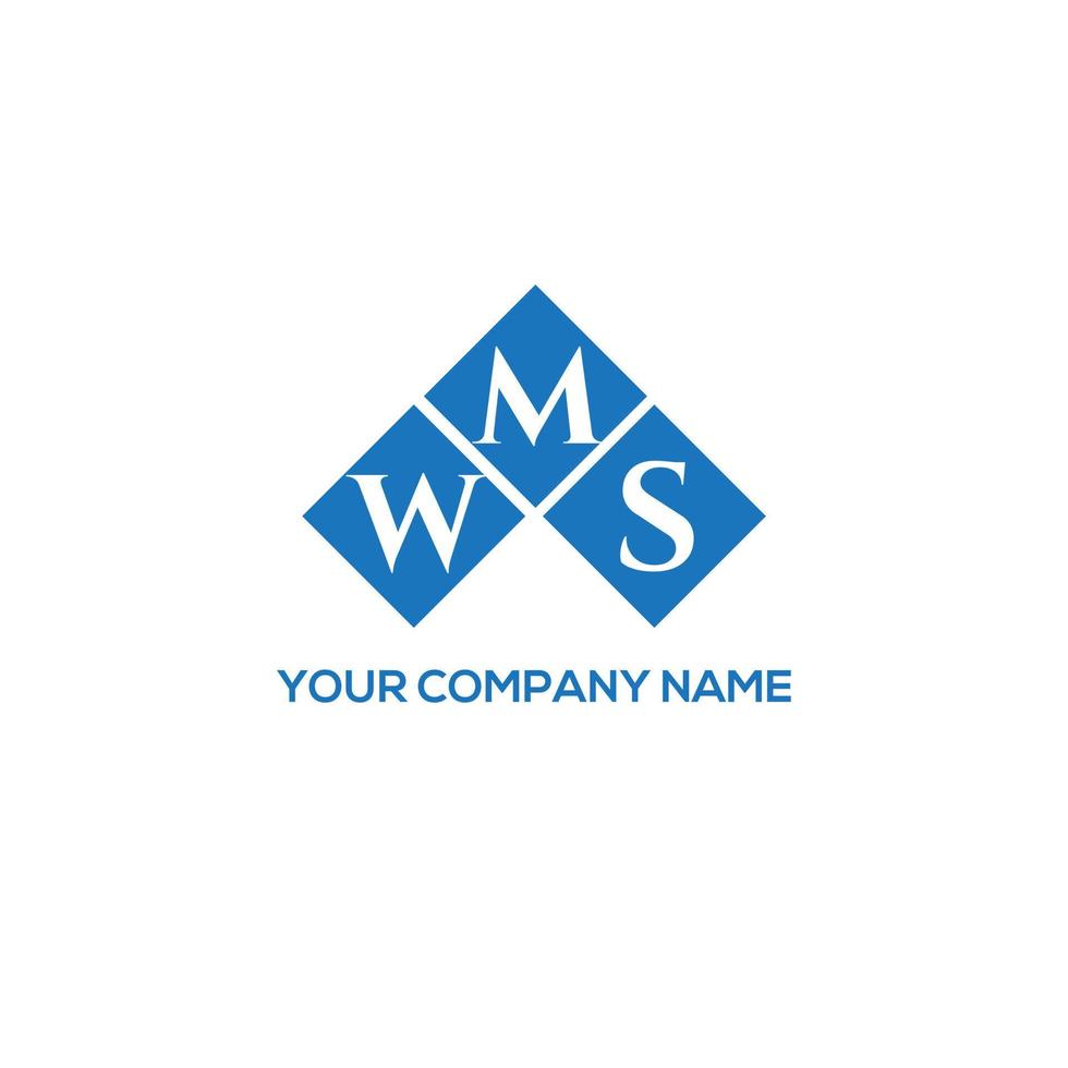 WMS creative initials letter logo concept. WMS letter design.WMS letter logo design on WHITE background. WMS creative initials letter logo concept. WMS letter design. vector