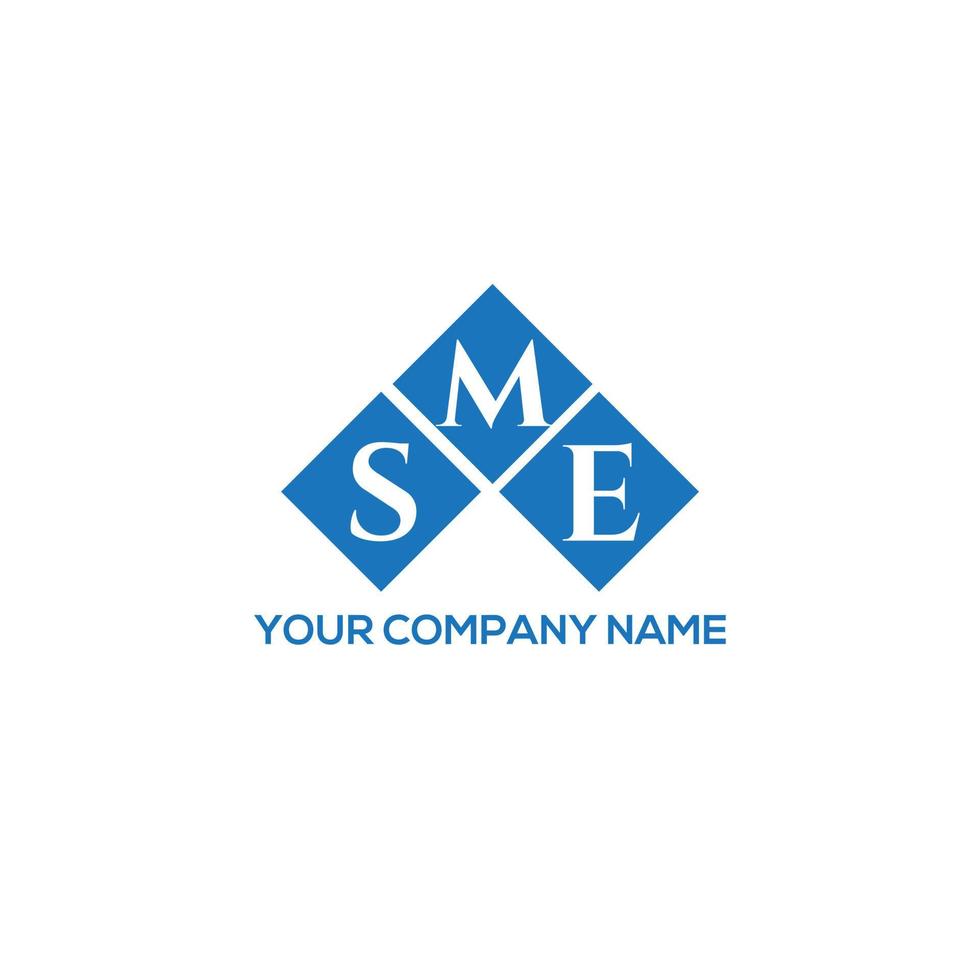 SME creative initials letter logo concept. SME letter design.SME letter logo design on WHITE background. SME creative initials letter logo concept. SME letter design. vector