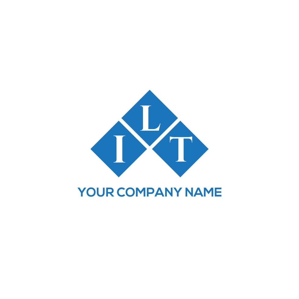 diseño de logotipo de letra ilt sobre fondo blanco. concepto de logotipo de letra de iniciales creativas ilt. diseño de letra ilt. vector