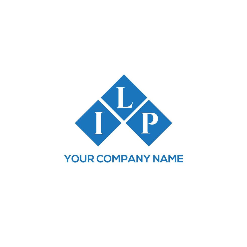 ILP letter logo design on WHITE background. ILP creative initials letter logo concept. ILP letter design. vector