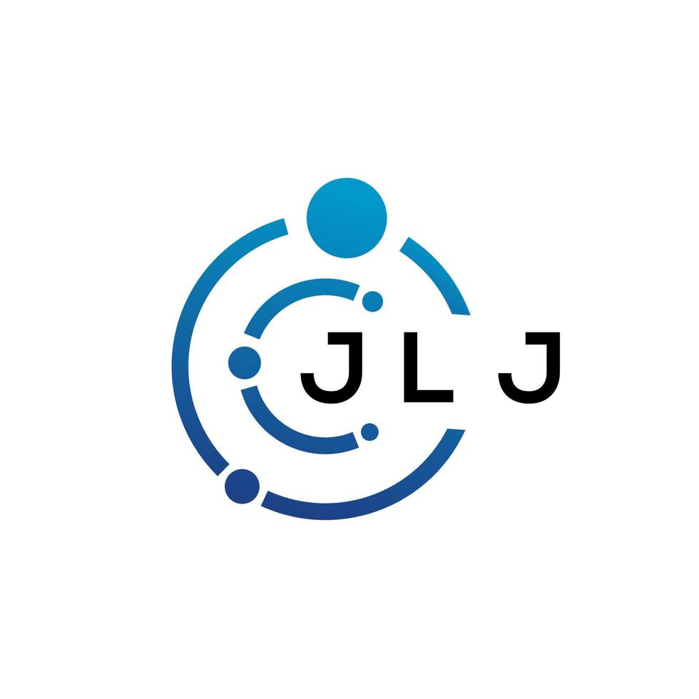 diseño de logotipo de tecnología de letras jlj sobre fondo blanco. jlj creative initials letter it logo concepto. diseño de letras jlj. vector