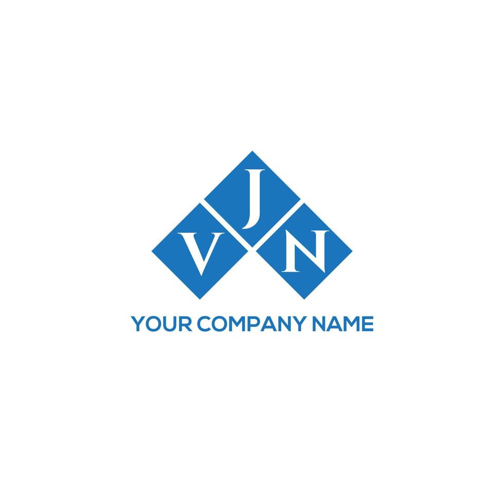 VJN letter logo design on WHITE background. VJN creative initials letter logo concept. VJN letter design. vector