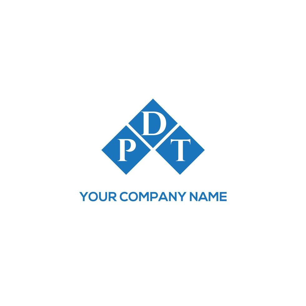 PDT letter logo design on WHITE background. PDT creative initials letter logo concept. PDT letter design. vector