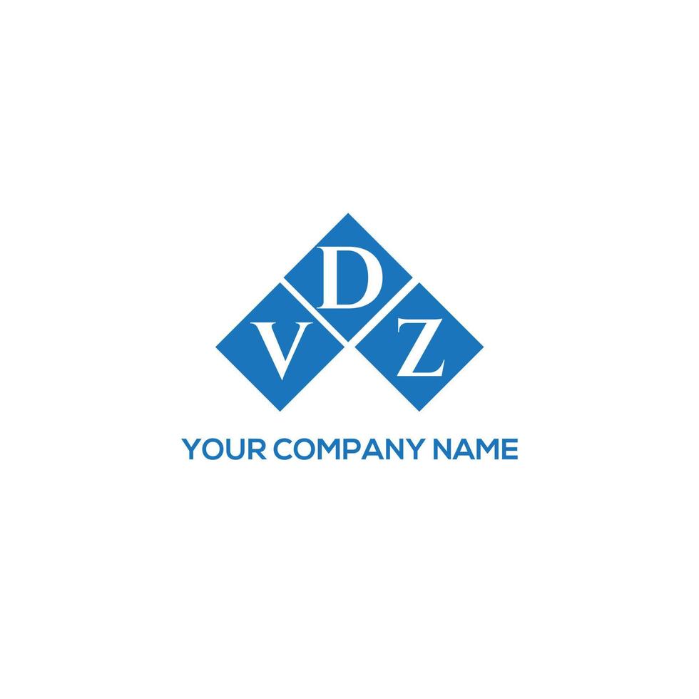 diseño de logotipo de letra vdz sobre fondo blanco. concepto de logotipo de letra de iniciales creativas vdz. diseño de letras vdz. vector