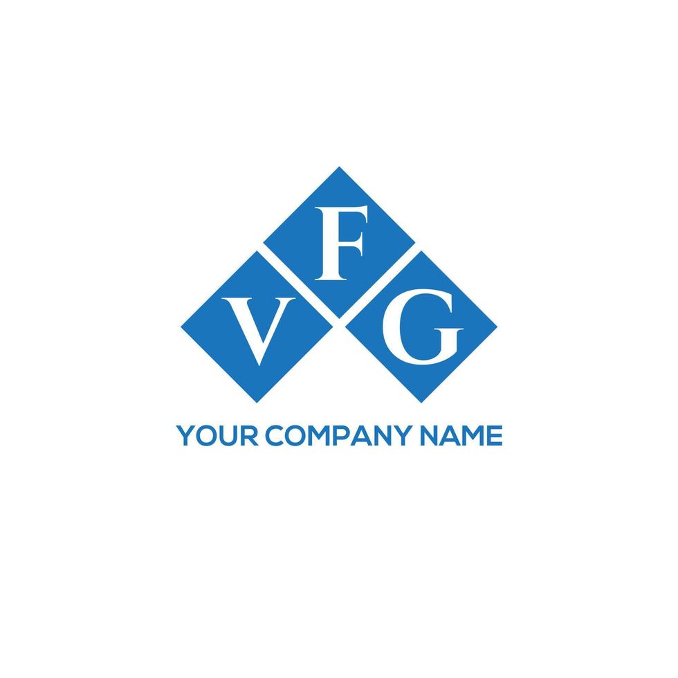 diseño de logotipo de letra vfg sobre fondo blanco. concepto de logotipo de letra de iniciales creativas vfg. diseño de letras vfg. vector