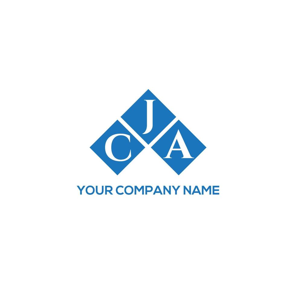 CJA letter logo design on WHITE background. CJA creative initials letter logo concept. CJA letter design. vector