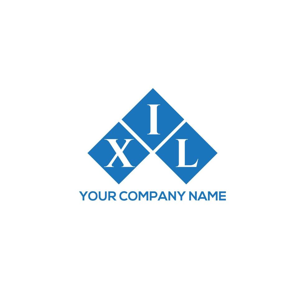 XIL letter logo design on WHITE background. XIL creative initials letter logo concept. XIL letter design. vector
