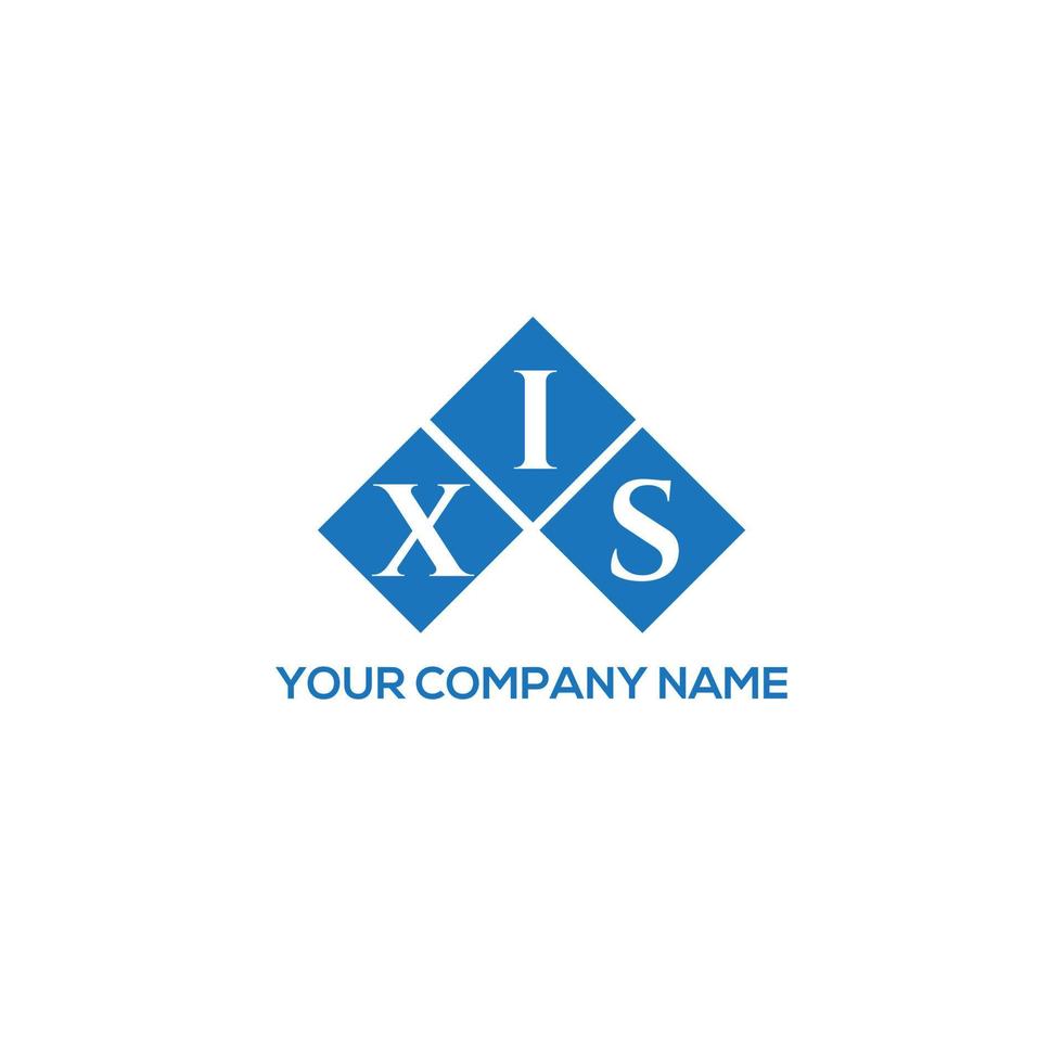 XIS letter logo design on WHITE background. XIS creative initials letter logo concept. XIS letter design. vector